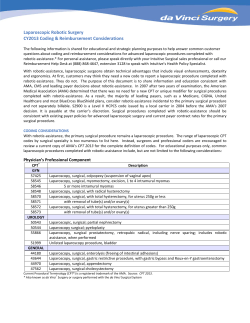 da Vinci&reg; Surgery Executive Session