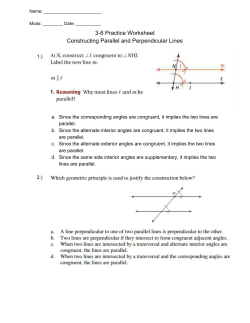 3-6 Practice Worksheet Constructing Parallel and Perpendicular Lines