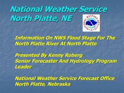 National Weather Service presentation on N Platte River choke point