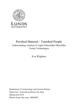 Perished Material - Vanished People