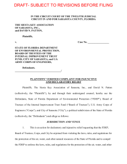 draft- subject to revisions before filing