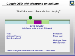 Cavity QED with electrons on helium