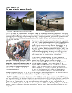 It was simply sensational. - Oceania Weightlifting Federation