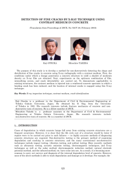 detection of fine cracks by x-ray technique using contrast medium in