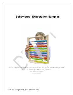 Behavioural Expectation Samples