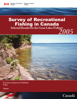 Survey of Recreational Fishing in Canada