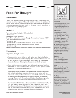 Food For Thought - Otterbein University