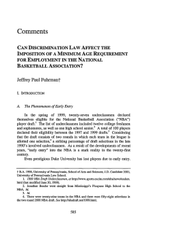 Can Discrimination Law Affect the Imposition of a Minimum Age