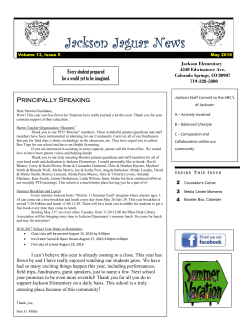 Jackson Jaguar News - Jackson Elementary School