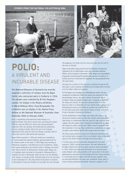 Polio: a virulent and incurable disease (PDF 137kb)