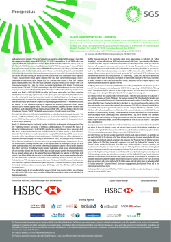 2015/06/04Saudi Ground Services Company Prospectus
