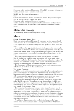 Molecular Biology Music