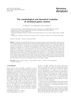 The morphological and dynamical evolution of simulated galaxy