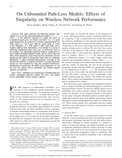 On Unbounded Path-Loss Models: Effects of