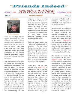 newsletter (proverbs 18:24)