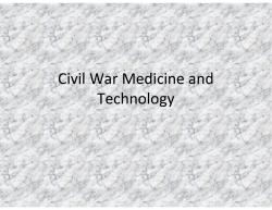 Civil War Medicine and Technology - jb