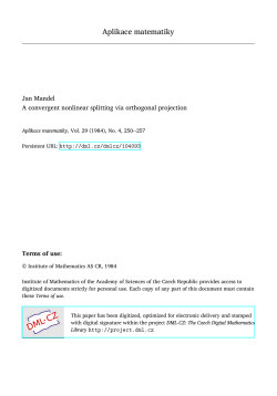 A convergent nonlinear splitting via orthogonal projection
