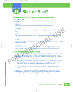 38. Sink or Float?