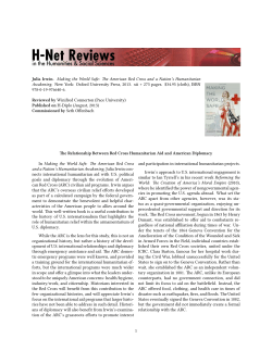 The Relationship Between Red Cross Humanitarian Aid and - H-Net