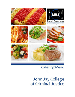 MBJ Menu - John Jay College