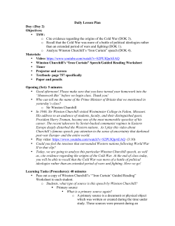 o Cite evidence regarding the origins of the Cold War