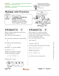Multiply with Fractions