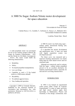 A 3000 Ns Sugar–Sodium Nitrate motor development for space