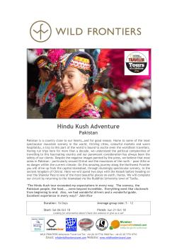 Hindu Kush Adventure