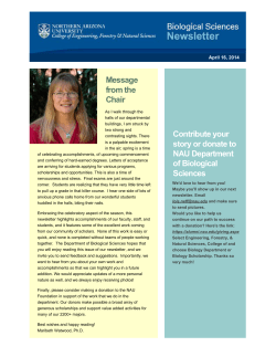 Market Newsletter - Northern Arizona University