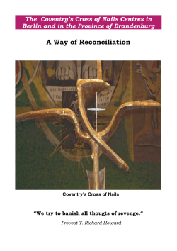 A Way of Reconciliation - Ev. Kirchengemeinde Mariendorf