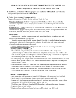 Preparation and Use of acid