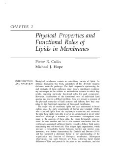 P.R. Cullis and M.J. Hope. Physical Properties and Functional Roles