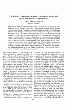 The Origin of Manganese Nodules: A Combined