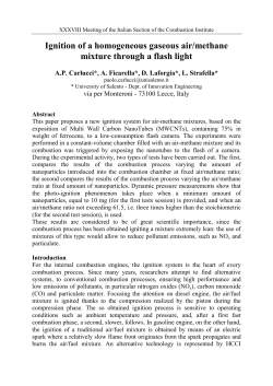 Ignition of a homogeneous gaseous air/methane mixture through a