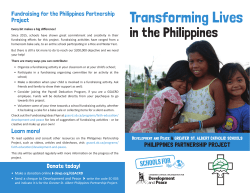 GSACRD Philippines Brochure - Greater St. Albert Catholic Schools