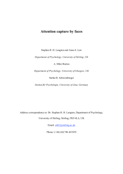 Attention capture by faces