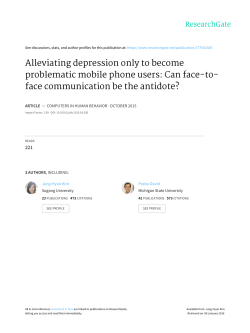 Alleviating depression only to become problematic