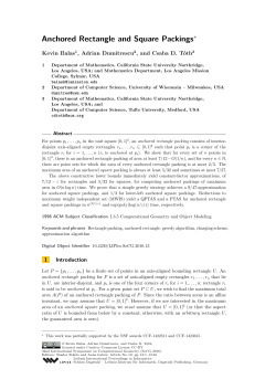 Anchored Rectangle and Square Packings