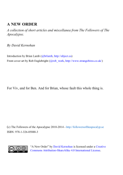 pdf version - Followers of the Apocalypse