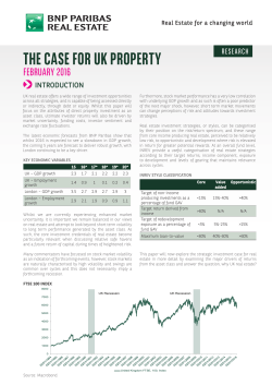 The Case for UK Property - BNP Paribas Real Estate