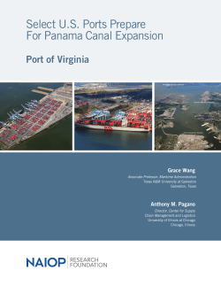 Select U.S. Ports Prepare For Panama Canal Expansion