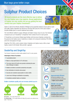cf ns fertilisers vs urea+s
