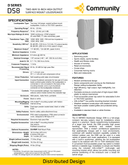 Distributed Design - Community Loudspeakers