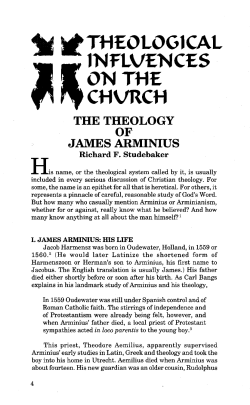 The Theology of James Arminius
