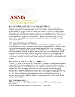 HOW RECORDER COMPONENTS BECOME MAGNETIZED