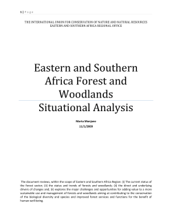 Eastern and Southern Africa Forest and Woodlands
