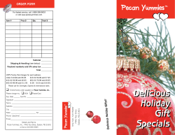 Brochure  - Pecan Yummies