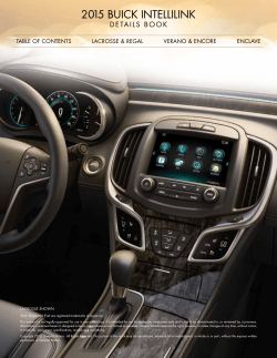2015 Buick intellilink