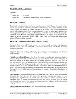 Article 8 - El Dorado County