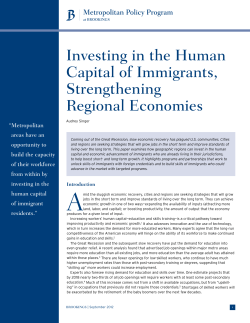 Investing in the Human Capital of Immigrants, Strengthening
